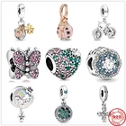 Бусина-Шарм клевер и Божья коровка из серебра 925 пробы