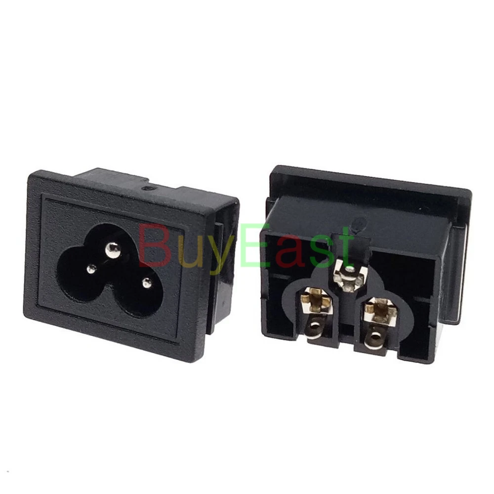 (Упаковка 5) штекерное Панельное крепление IEC C6 для самостоятельного ремонта