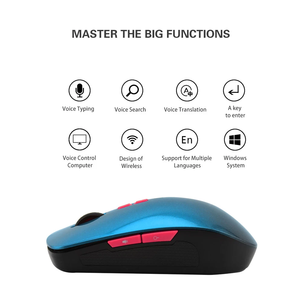 Smart AI Voice Wireless Mause Rechargeable Computer Gaming Mouse 7D Ergonomic Optical USB Reciever Mice For PC Desktop Laptop | Компьютеры