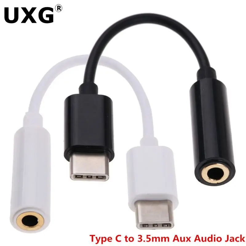Adaptador USB tipo c de 10cm a 3,5mm para auriculares, conector de...