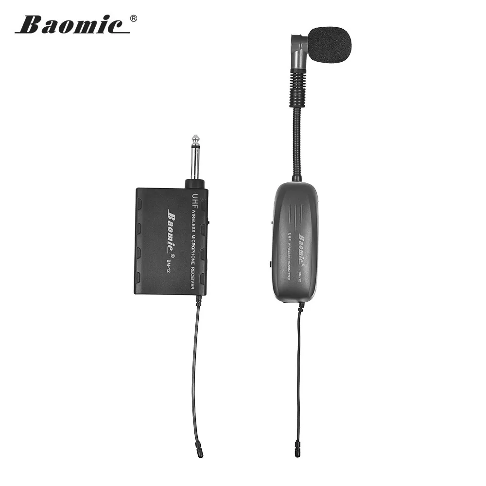 Baomic B M 12/V2 UHF Беспроводной инструментный микрофон Системы приемник и передатчик 16