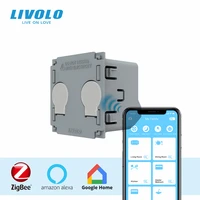 livolo base of touch screen zigbee switchdiy 1 way acessories switchwithout platepanelfor replacementdiy products radomly