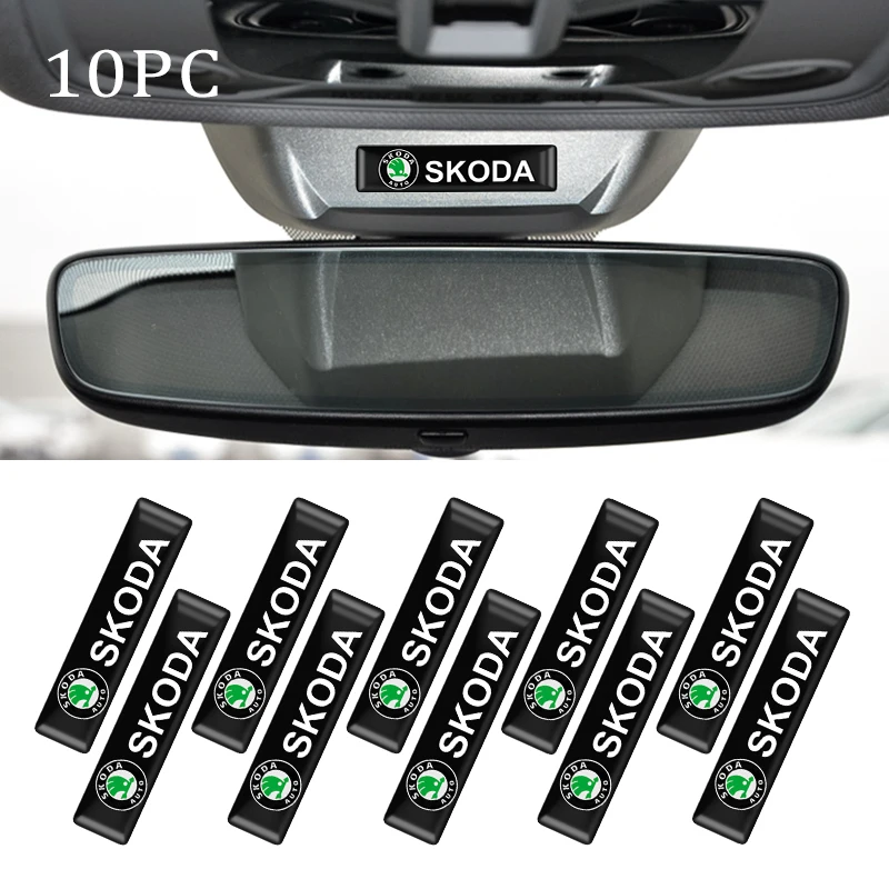 3D эпоксидная наклейка на автомобиль, флаги, эмблема, наклейка, украшение для Skoda Octavia A5 A7 RS Fabia Superb rapid yeti Kodiaq, автомобильные аксессуары
