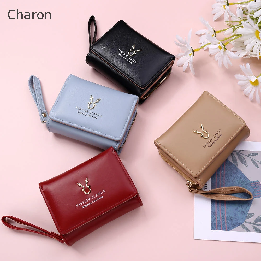 

2022 New Fashion Women's Wallet Short Women Coin Purse Wallets For Woman Card Holder Small Ladies Wallet Female Hasp Mini Clutch