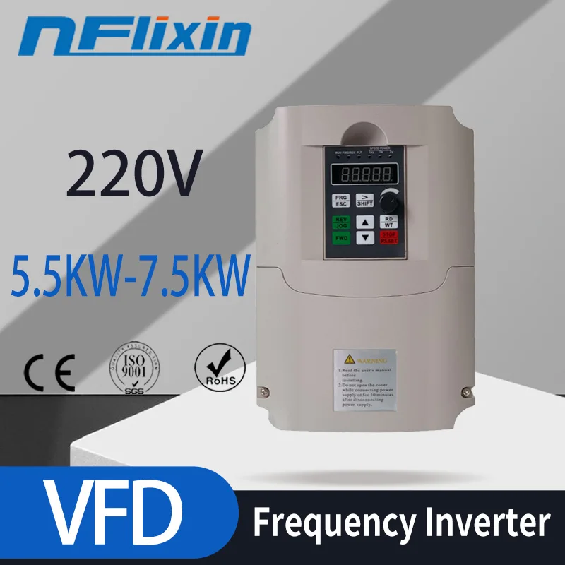 

5.5KW 220V VFD инвертор с переменной частотой для двигателя контрольный преобразователь скорости