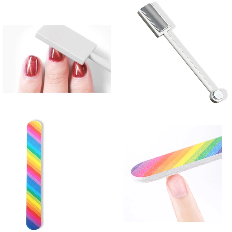 

Gel Nail Polish Set Soak Off UV LED Nail Art Manicure Kit, Top Coat and Base Coat Included