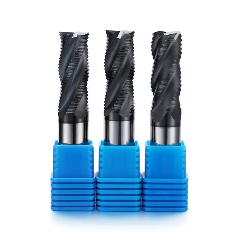 Концевые фрезы твердосплавная фреза с 3 канавками и 4 для черновой обработки