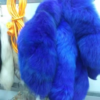 colorful real fox fur keychain fur bag charm pendants fluffy large pompom key accessories