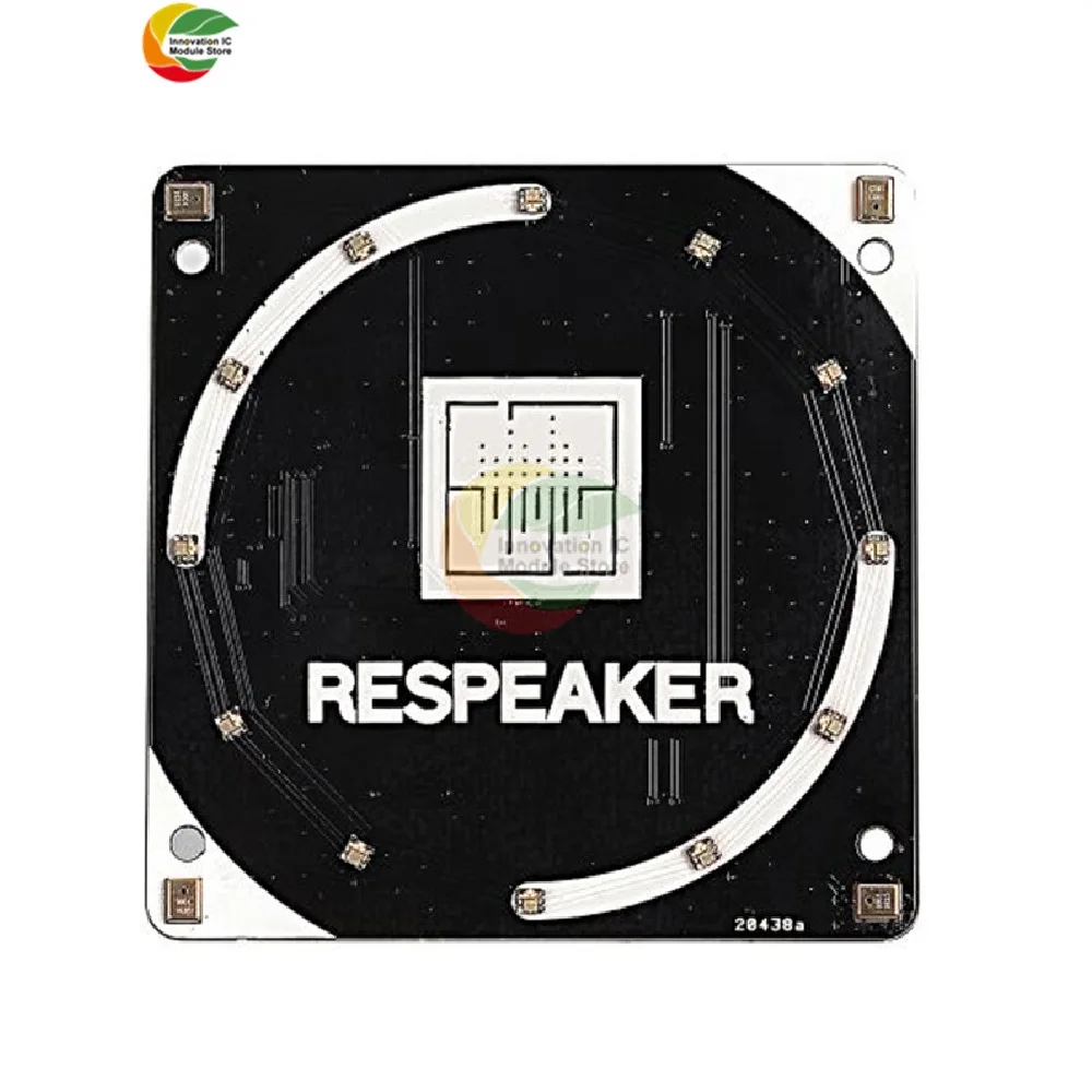 

For ReSpeaker 4-Mic Array for Raspberry Pi 4B/3B+| 4 Microphones Array for AI Voice Applications Quad-microphone Expansion Board