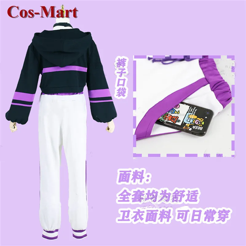 Cos-Mart аниме Vtuber Hololive Nekomata Okayu косплей костюм прекрасная милая повседневная одежда