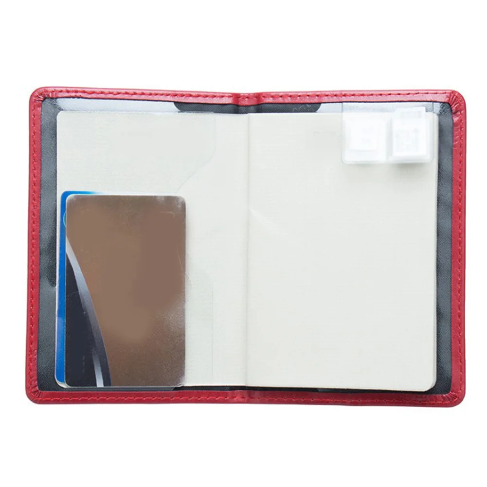 Кредитная Держатель для карт Uisex чехол русской билеты паспорт сумка папка из