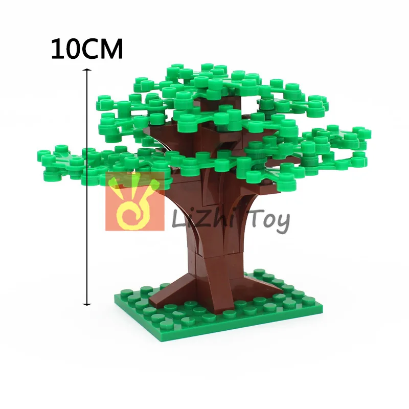 Moc DIY садовые растения маленькое дерево 6 цветов для двора самостоятельного