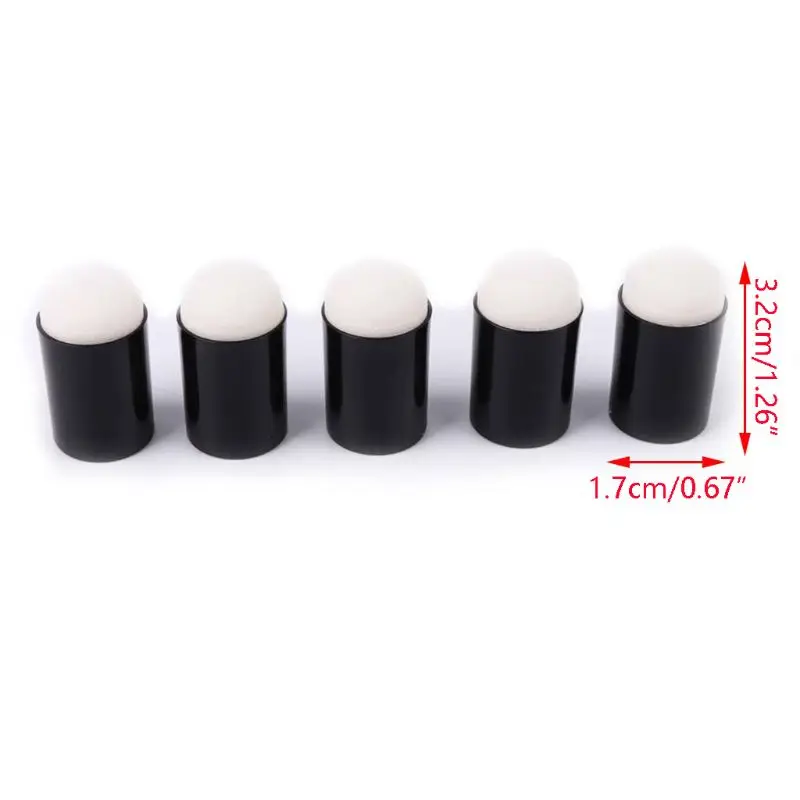

40pcs DIY Finger Sponge Dauber Painting Ink Pad Stamping Brush Craft Case Art