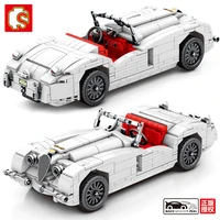 sembo city pull back classic car blocks toys high tech roadster speed champion vehicle building blocks car for kids gifts diy
