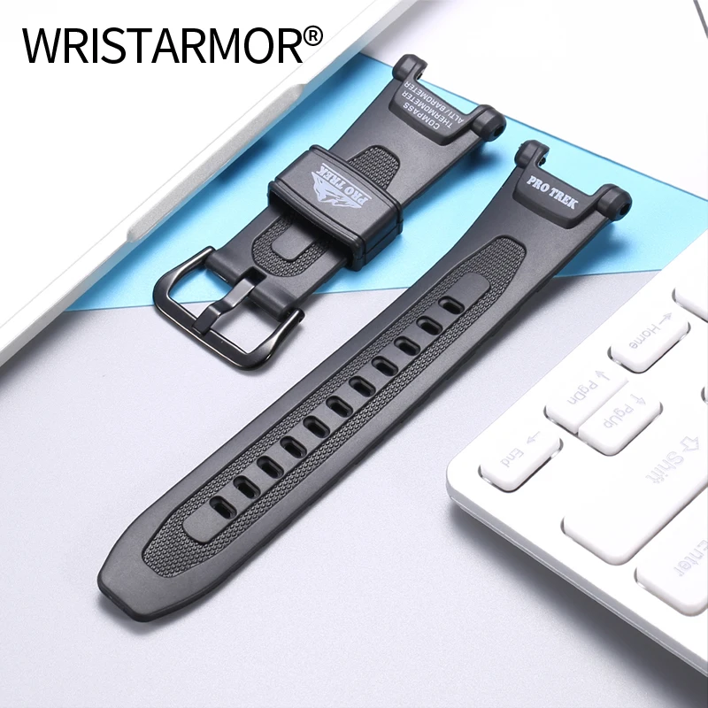 Watch Accessories Resin Strap Suitable for Casio PRG-240 PRG-40 Men Outdoor Sports Waterproof Pin Buckle Watch Band enlarge