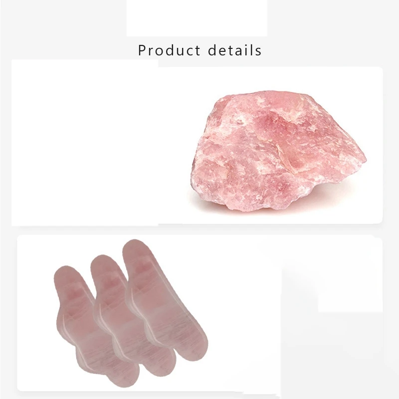 

Natural Rose Quartz Jade Gua Sha Board Acupuncture Massage Face Lifting Stone Guasha Scraping Facial Gouache Massage