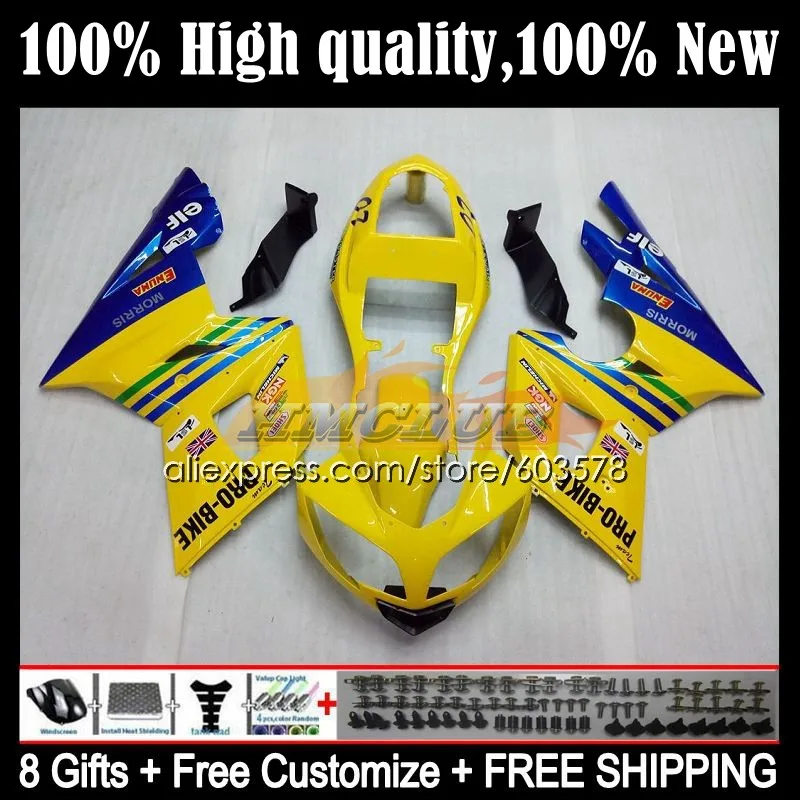 

Body For Triumph Daytona600 Daytona 650 600 2002 2003 2004 2005 37CL.11 Daytona650 Daytona 600 02 03 04 05 Fairing Blue yellow