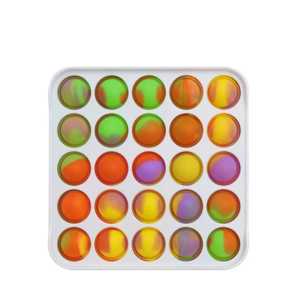 Игрушка-Непоседа с пластиковым чехлом Радужный простой нажимной Поппер