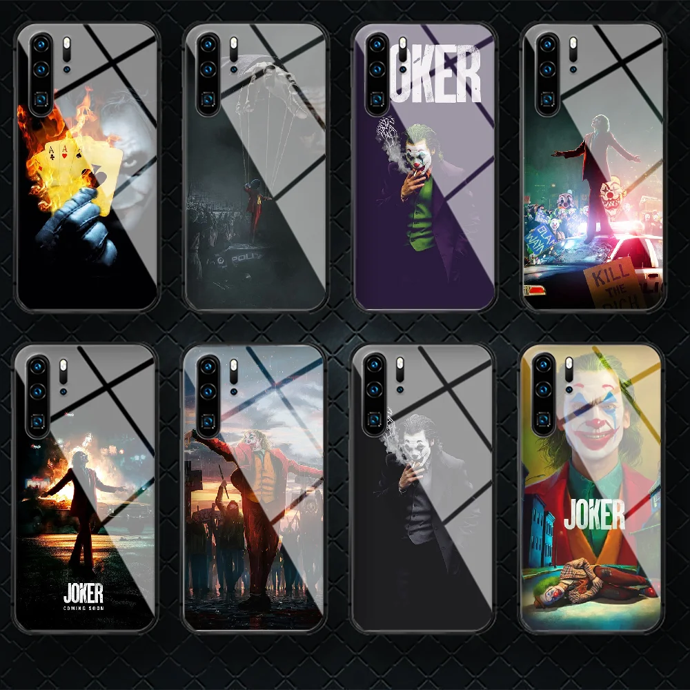 

J-Joker Tempered Glass Phone Case Cover For Huawei P Nova Mate 5T 20 30 40 Pro Lite Smart 2019 2021 3D Fashion Pretty