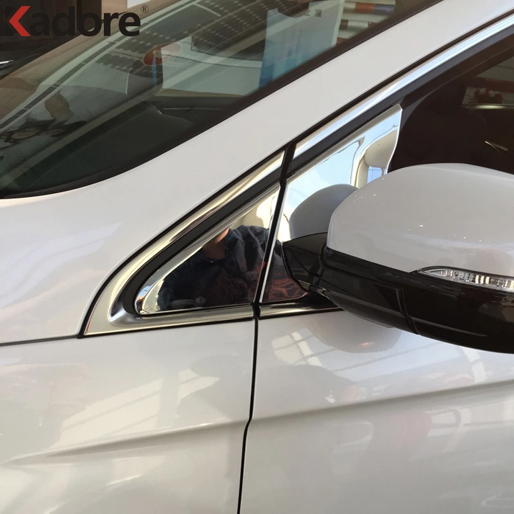 Для Ford Edge 2015 2016 2017 хромированная Боковая дверь зеркало украшение окно передний