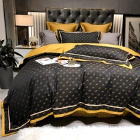 jacquard weave bed linen bed sheet bump color of duvet cover euro bedding set sumptuous pillowcases bedroom queen king 4 pcs