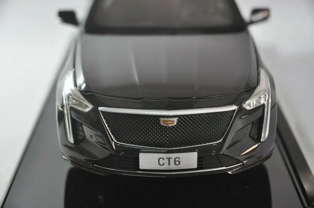 1:18 Модель литья под давлением для GM Cadillac CT6 2019 черный седан игрушечный автомобиль