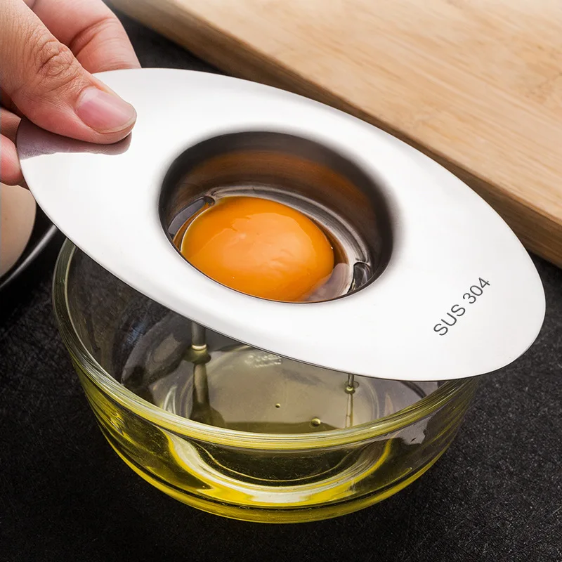 

Steel Egg White Separator Tools Eggs Yolk Filter Gadgets Kitchen Accessories Separating Funnel Spoon Egg Divider Tool