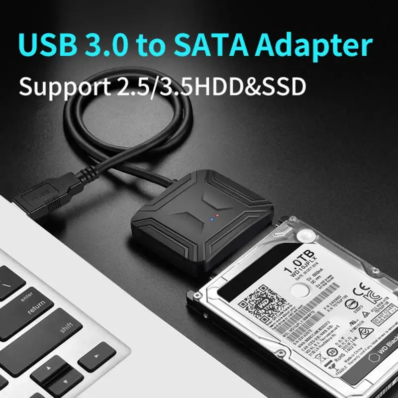1 шт. USB 3 0 SATA кабель адаптера Sata для до 6 Гбит/с Поддержка 2 5 дюймов внешний жесткий