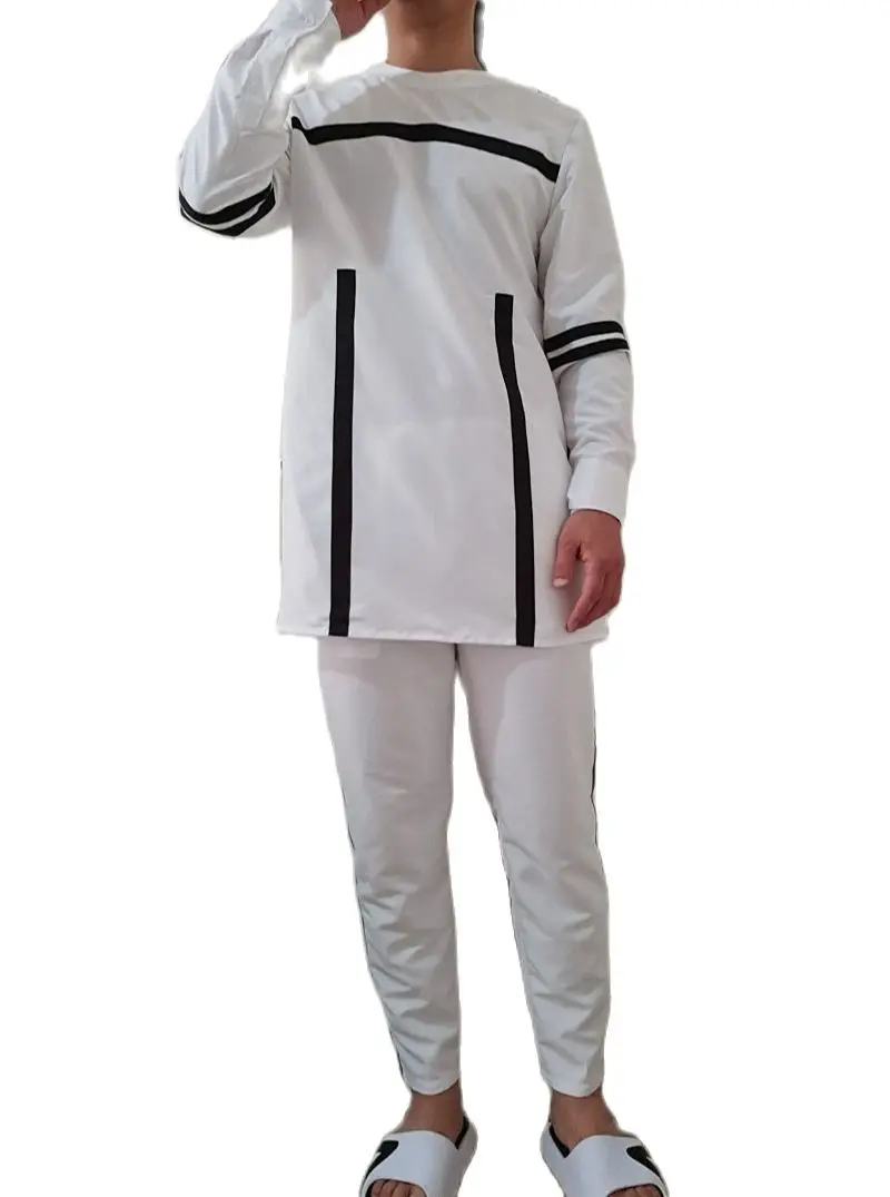 Мужские костюмы в черную полоску стиле сенатора 2021 модные африканском