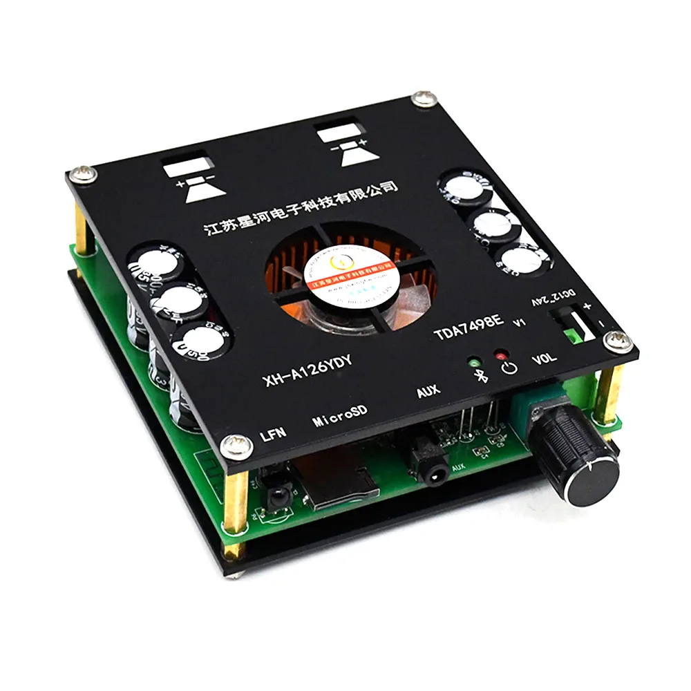 XH A126 160Wx2 Bluetooth 5 0 цифровой Мощность Плата усилителя стерео TDA7498E усилители AUX TF AMP