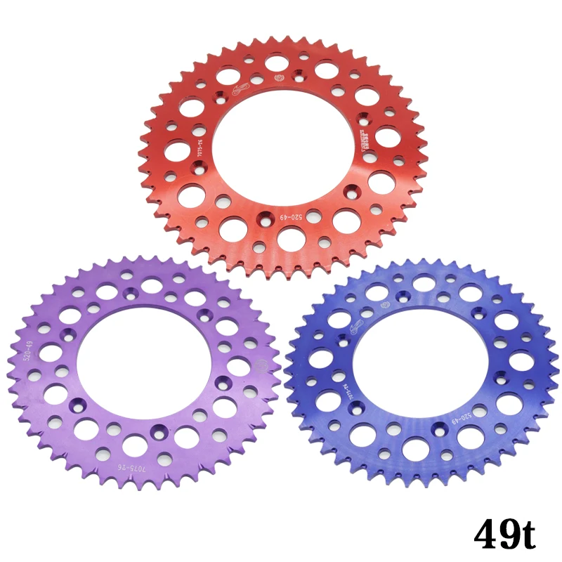 Цепная пластина для мотоцикла 49 t BOSUER M2 M4 M6 KAYO T6 алюминиевый сплав CRF250 r 450