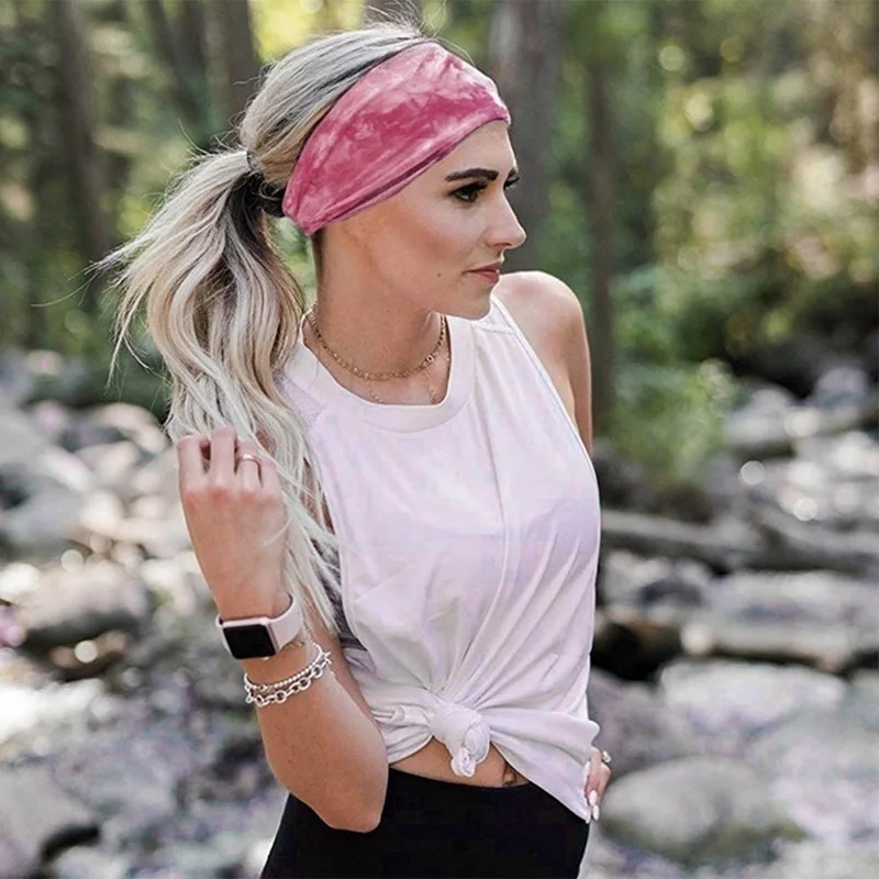 Женский головной убор стрейч 2020 тюрбан богемный аксессуары для волос йоги Бег