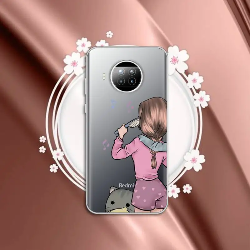 

Girls Bff Best Friends Forever Phone Case Transparent for Xiaomi mi Redmi note 10t 8 9 pro lite 11 Samsung S 8 9 10 20plus ultra