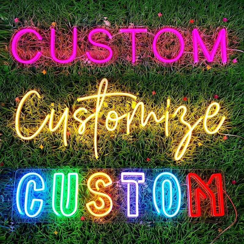 

Custom Neon Light Sign Led Flex Letter Outdoor Indoor Usd For Store Bar Room Decor Wedding Birthday Party Custom Neon Sign