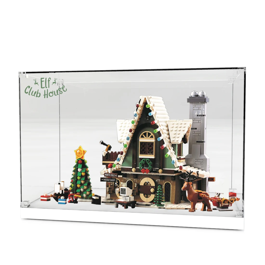 

Акриловая витрина для строительных блоков для дома 10275 аксессуары-прозрачная версия (не включая комплект блоков)