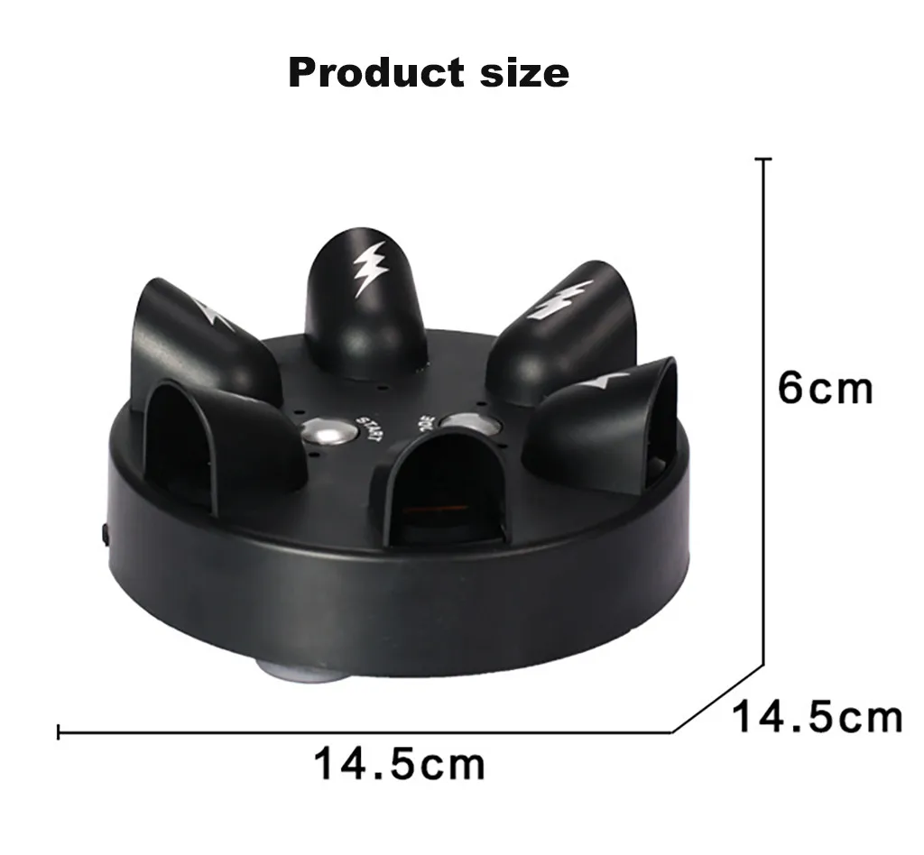 

Funny Shocking Shot Roulette Game Reloaded Lie Detector Electric Shock Finger Tricky Game Toy Desktop Decompression Creative Toy