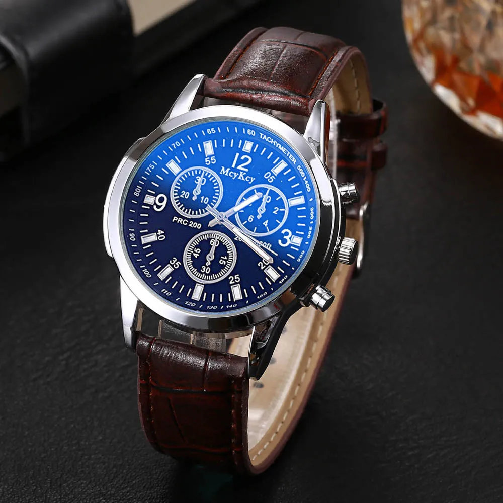 

2021 Men's Watch Casual Quartz Women's Three Eye Watches Casual Leather Band New Strap Quartz Watch Relogio Masculino IN STOCK