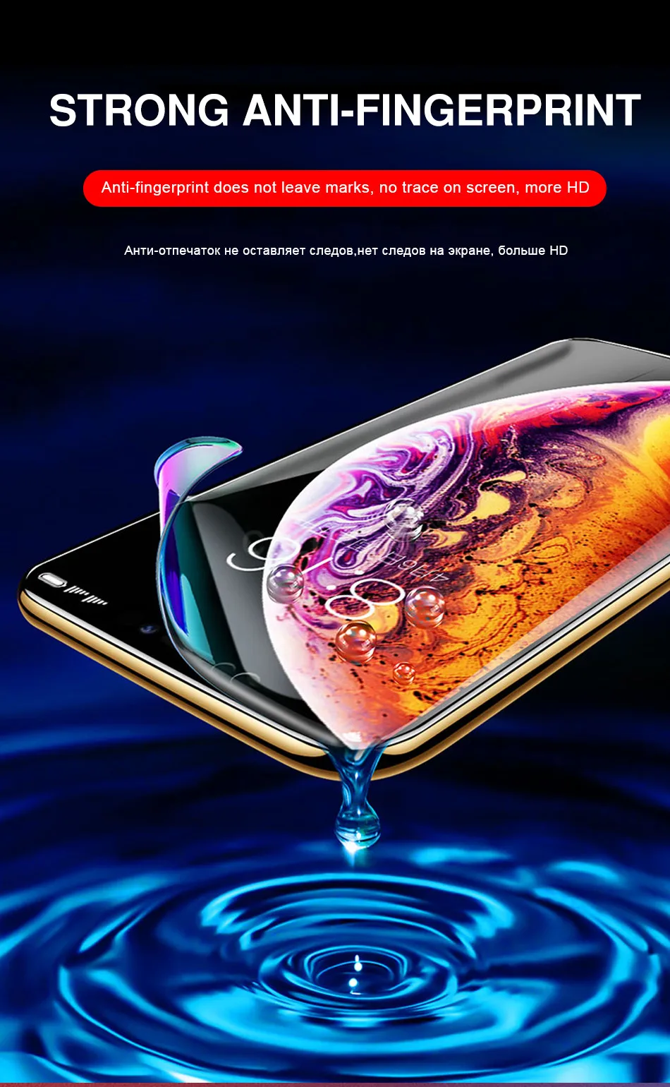 3 2 1 шт 20D полное покрытие Гидрогелевая пленка для iPhone 6 6s 7 8 Plus Защита экрана для iPhone X XR XS MAX защитная пленка не стекло