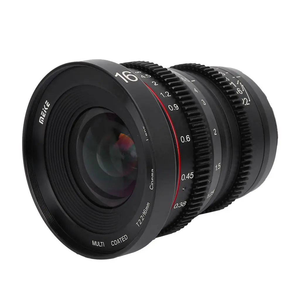 Meike 16 мм T2.2 объектив с ручным фокусом для Olympus M4/3 крепление беззеркальных объективов для камеры