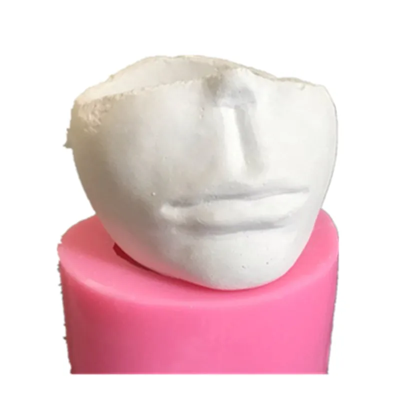 

Silicone Head Pot Molds Plaster Clay Vase Craft Making Cement Resin Planter Silica Gel Mould