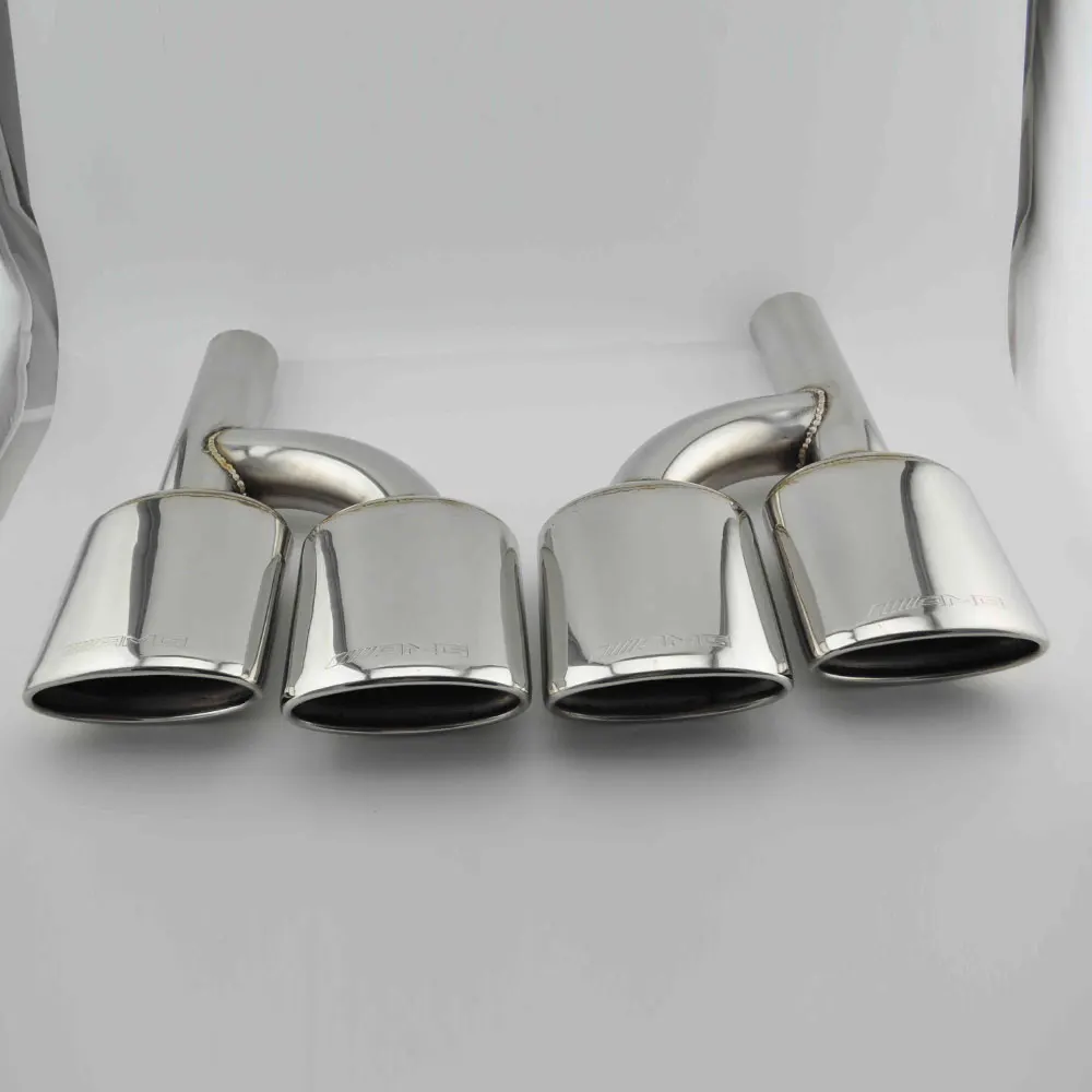 

For Mercedes Benz C Class W204 2007-2012 Car Accessories Tail throat of automobile Stainless Steel exhaust system
