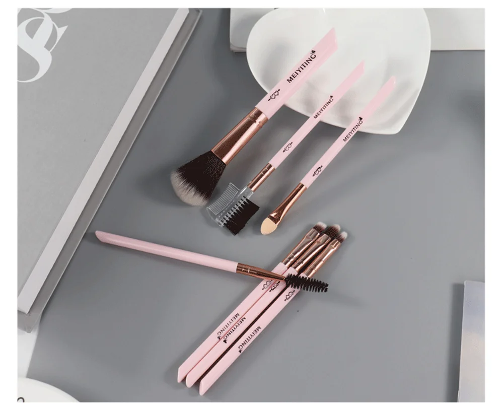 5 шт. мягкий набор комплекты кисточек для макияжа хайлайтер глаз косметическая