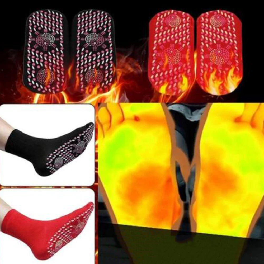 Самонагревающиеся магнитные носки для женщин и мужчин Носки удобные зимние