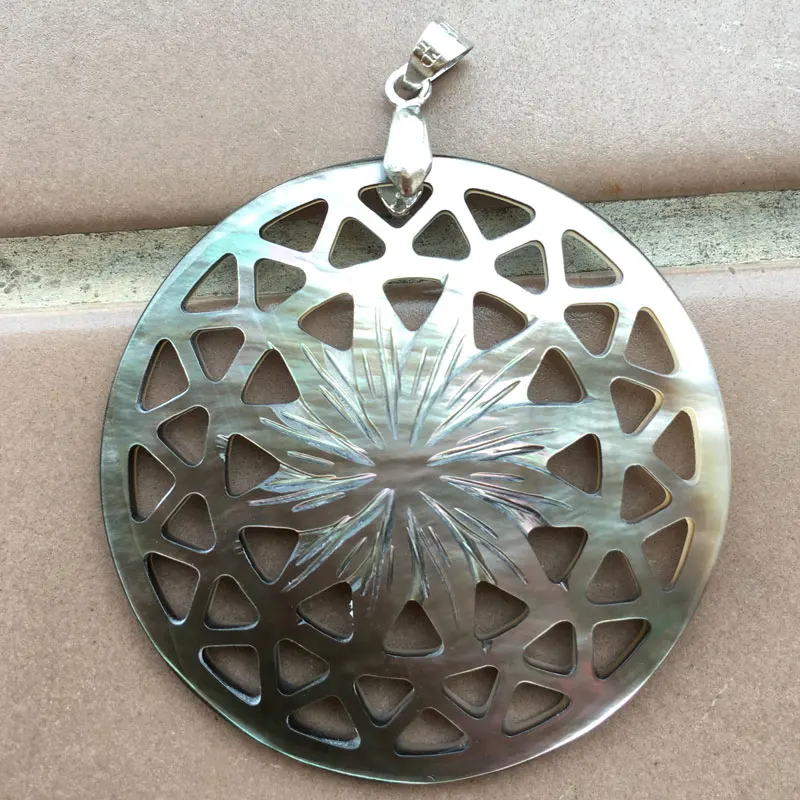 Бесплатная доставка модные ювелирные изделия перламутровая раковина Цветок