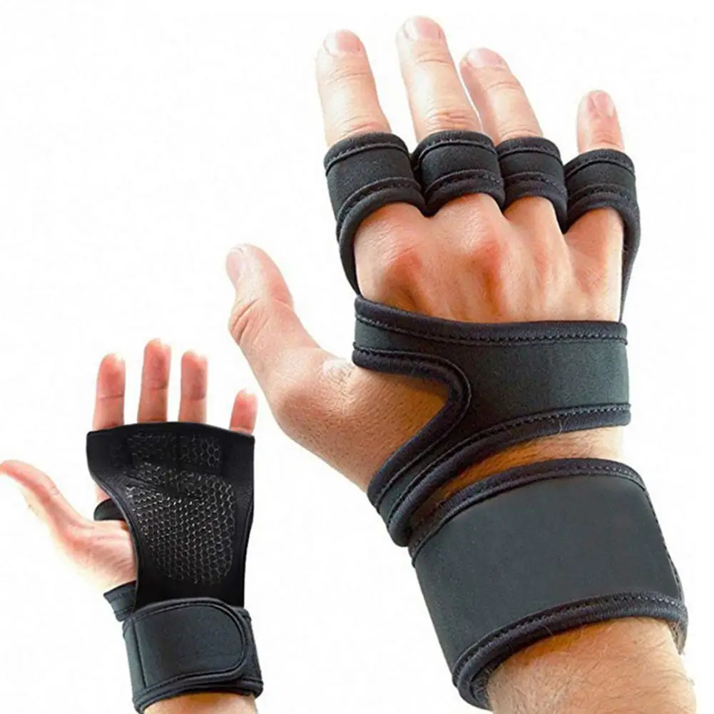 

Half-Finger 1 Pair Wearable Weight Lifting Training Gloves Lightweight Weight Lifting Gloves Skin-friendly for Running