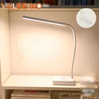 Светодиодный настольная лампа складная затемняемая сенсорная настольная лампа DC5V питаемые через USB порт Настольный Светильник 3000K-6000K Ночной светильник портативный светодиодный фонарь ZZD0008