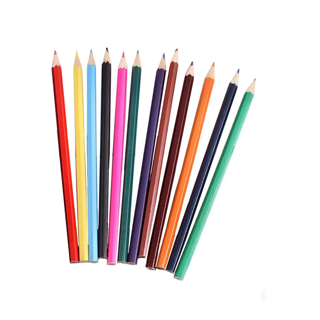 12 шт./кор. ребенка Цвет набор карандашей маркер альбом для рисования кисти ed