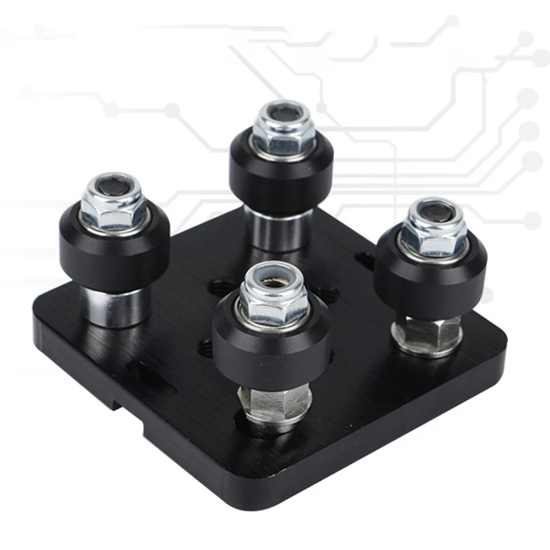 

1 Set 3D Printer / Cnc Accessories Engraving Machine Mini Wheel Kit & 1 Pcs 3D Printer - Idler Pulley Plate