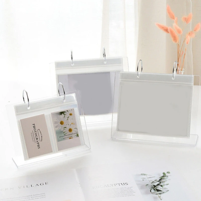 

Многофункциональный настольный фотоальбом A6/A5/A3, прозрачный ломо-держатель для фотографий, открыток, стеллаж для витрин, мини рамка для пос...