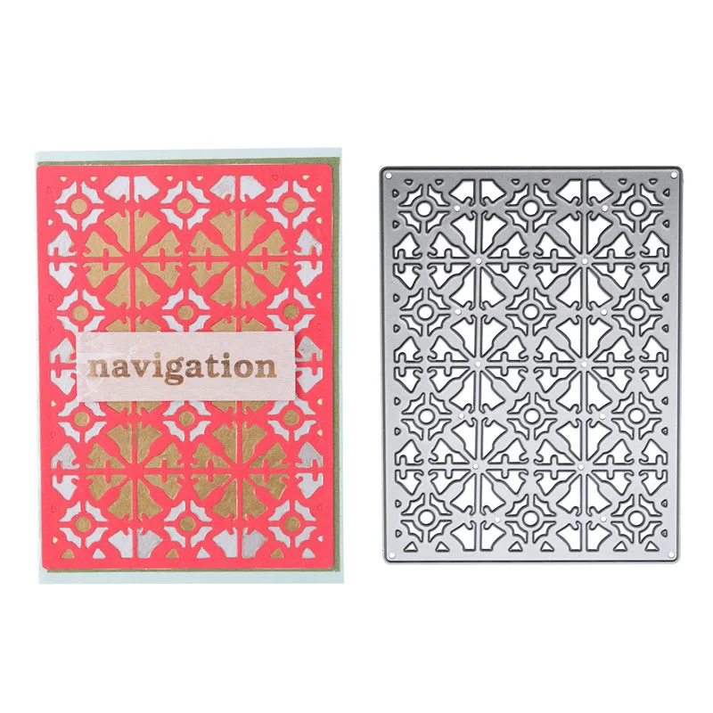 Eastshape прямоугольная рамка металлические штампы фон для рукоделия карты